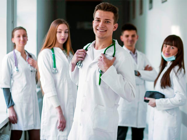 young future doctors, accepted to direct medical program